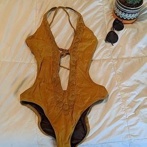 Jantzen golden honey monokini